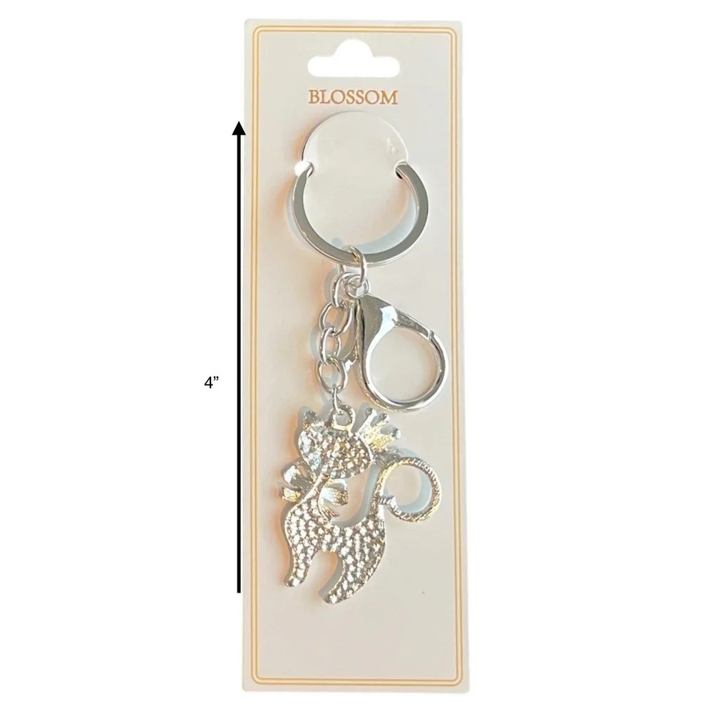 BLOSSOM Key Chain Women's Silver Pink 4